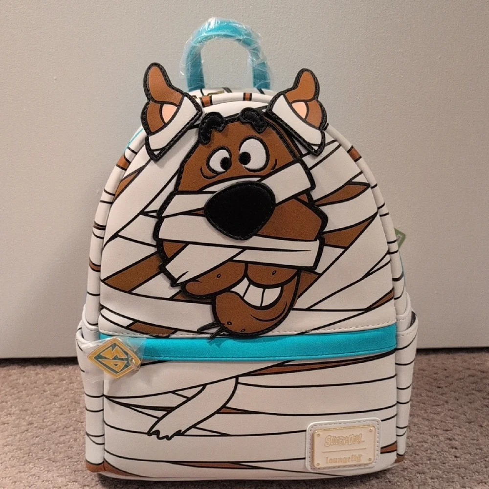 Loungefly Scooby-Doo Mummy Backpack - White and Brown NWT